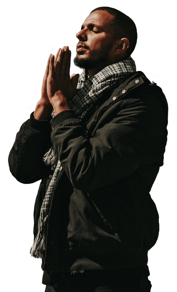 Betender Mann Aus Zentralasien